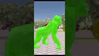 Long Slide Game With Elephant Gorilla Buffalo Hippopotamus Tiger - 3d Animal Game - Funny 3d Animals