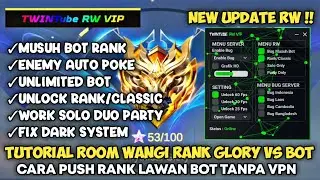 RANK GLORY VS BOT TANPA BATAS ‼️ CARA BUAT ROOM WANGI RANK LAWAN BOT ALL TIER | TUTORIAL RW MLBB