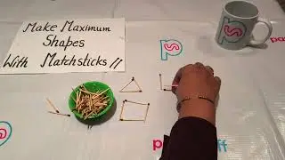 Make maximum shapes with matchsticks बहुत ही Funny Game for kitty party 🥳/ punctuality game/fun game