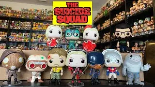 FUNKO POP! SUICIDE SQUAD MOVIE AND SET REVIEW!! | HARLEY QUINN | KING SHARK