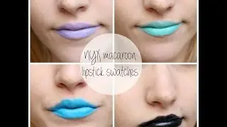 NYX Macaroon Lipstick Swatches (My Collection)