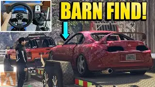 Toyota Supra MK4 BARN FIND! - FiveM CODE 9-4 FREEROAM & RP W/ Logitech G27 + Wheel Cam #2