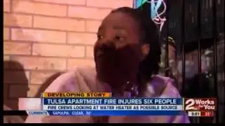 6 injured in Tulsa apartment fire