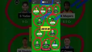LKN vs MI Dream 11 prediction#shorts #mi#srh#pk#gt#ipl#csk #dream11#ipl2023,#trending#viratkohli