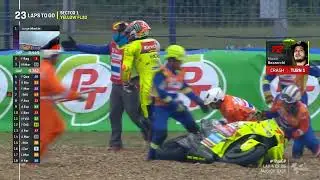 MARCO BEZZECCHI 72 Crash in moto gp thailand 2024#motogp2024