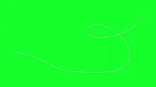 hand Wave line green screen