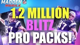 CRAZY 1.2 MILL BLITZ PRO PACKS! Madden Mobile 17