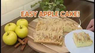 The Easiest Apple Cake! So Simple My Kids Helped Me Make It 🍎✨🥧