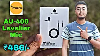 Maono AU-400 Lavalier Microphone Unbox And Sound Test | Best Budget Mic | Review In Hindi 🔥🔥
