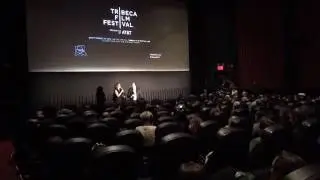 Julia Solomonoff presentando Nadie nos mira en Tribeca films Festival