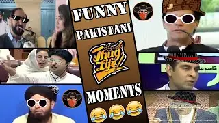 Pakistani funny moments in Media|Thug life compilation|funny fails live