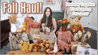The Ultimate Fall Haul! HomeGoods, Hobby Lobby, TJ Maxx For Decor, Thanksgiving, BirthdayFall Girlie
