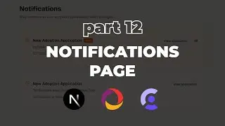 Notifications Page | PART 12 | Let's Build a Pet Adoption Website | TsbSankara