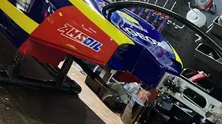 29cc RED-BULL THEME Rc gas boat and UPDATE