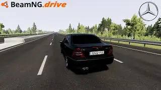 BeamNG.drive - Mercedes-Benz C32 AMG Acceleration at German Autobahn