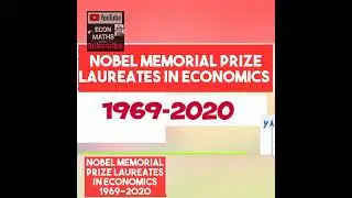 noble memorial Prize Laureates in Economics 1969-2020 #nobleprize  #noblePrizeInEconomics