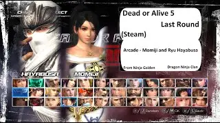 Dead Or Alive 5 Last Round (Steam) Arcade - Momiji and Ryu Hayabusa