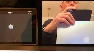 Videobesprechung mit iPad Teams und OneNote Fernwandtafel