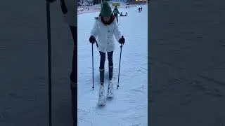 My first skiing!