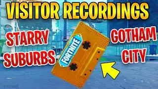 Collect the Visitor recording in Starry Suburbs and Gotham City - LOCATIONS (Out of Time Challenges)