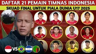 RESMI BAWA 4 PEMAIN DIASPORA INILAH DAFTAR 21 PEMAIN TIMNAS U17 INDONESIA UNTUK PIALA DUNIA U17 2025