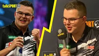 Gian Van Veen REACTS to his win over Cristo Reyes at the PDC World Championships