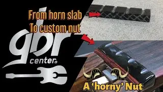 Crafting a Stunning  (Horn, Bone & Rosewood) Nut, for a Stunning Carl Thompson Bass