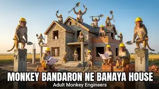 बंदरों ने बनाया जंगल में घर#&lrm;monkeyconstruction#ora&ccedil;aoforte 