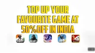 Top up Your Favourite Game At 50%off In India || TOPUPZONE
