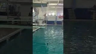 8 year old does full inward flip off of a diving board😱 #shorts #inward # flip #diving #rip
