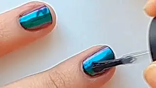 How to do Chameleon Effect Nail Art - Indigo Nails