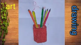 how to make pan Stand || Origami pen Holder || Paper pencils Holder || Hexagonal pen Holder