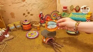 Miniature Fish Fry | Desi Village Style Cooking in Mini Clay Pots | Desi Miniature Cooking