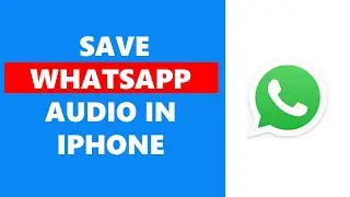 How To Save WhatsApp Audio In iPhone