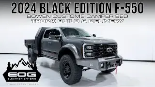 2024 Carbonized Gray Black Edition F-550 w/ Bowen Customs Camper Bed