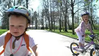Riding bikes! Klessheim.