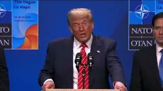 Trump Reacts to NATO Chief Calling Him 'Daddy' | Press Conference Highlight