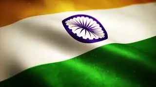 India Flag Waving Close Up Textured Loop - Indian Country Banner Background