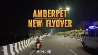 🚧 అంబర్&zwnj;పేట ఫ్లైఓవర్ | Amberpet Flyover Hyderabad 🌃 Night View 🚘