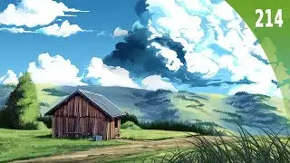DESSIN #214 | Un paysage de montagne en style anime/Ghibli