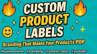 🔥 CUSTOM PRODUCT LABELS 🔥✨ Branding That Makes Your Products POP 🛍️