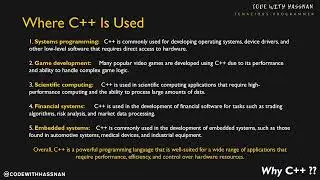 Why Cpp ? | Where Cpp Is Used || Who Invented Cpp | Cpp Information