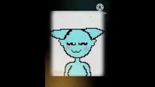animation pixel cat facebook so cute 💙🤍💙