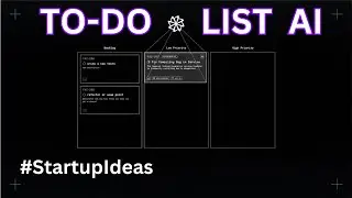 Startup Ideas: How AI Could Masterfully Organizes Your To-Do List!