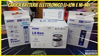 XTAR L8 Box : CaricaBatterie AA e AAA Li-Ion e Ni-MH