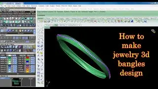 Rhino matrix class #76/How to make jewelry 3d bangles design /3d cad jewelry/matrix cad cam/Bangles