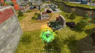 Tanki Online Ricochet XT Skin Sizzling Field Augment and Paladin gameplay no commentary