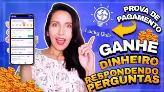LUCKY QUIZ APLICATIVO RESPONDA PERGUNTAS, JOGUE E GANHE DINHEIRO EM 1 MINUTO, PROVA DE PAGAMENTO