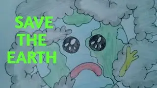 How to draw save Earth poster - Save Earth drawing - Save nature