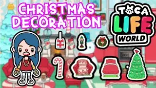 CHRISTMAS DECORATION HOUSE DESIGNER TOCA LIFE WORLD FESTIVE FURNITURE PACK